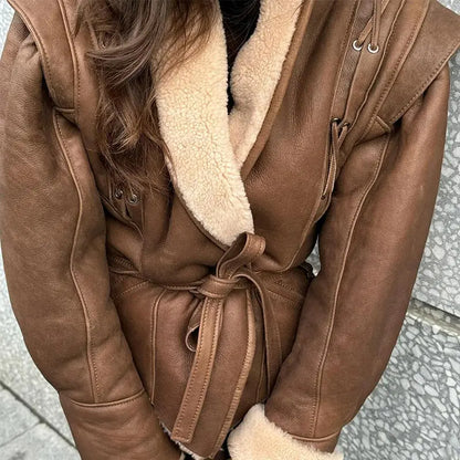 Luxe Aviator Wrap Jacket