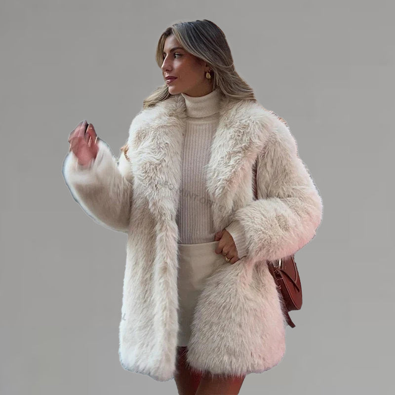 Genevieve Plush Faux Fur Coat