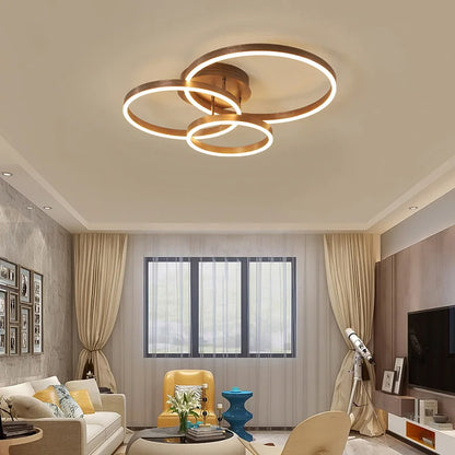 LuxLighting 3 Ring LED Chandelier