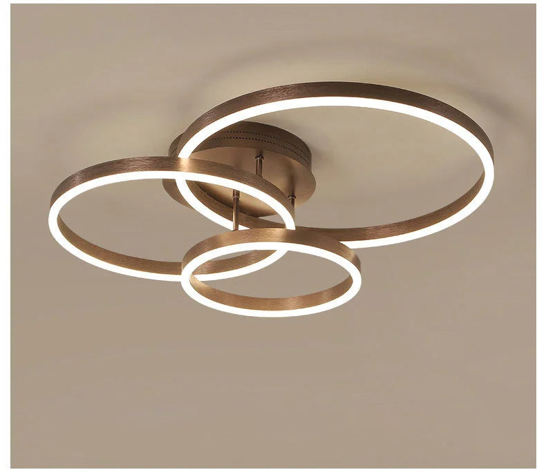 LuxLighting 3 Ring LED Chandelier