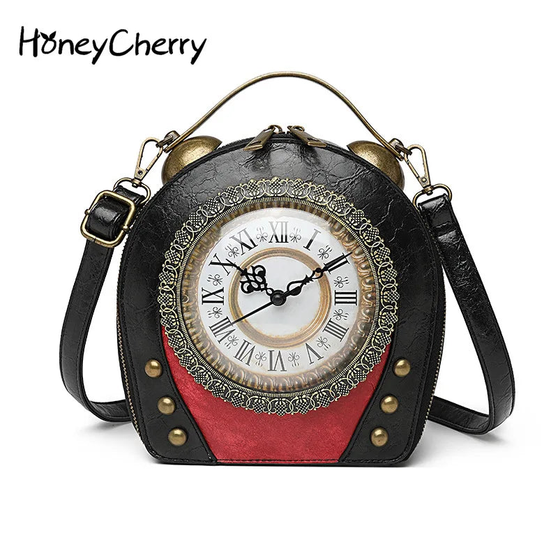 Antique Clock Cross Body Bag