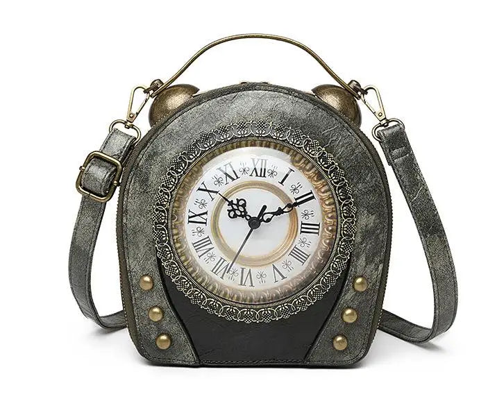 Antique Clock Cross Body Bag