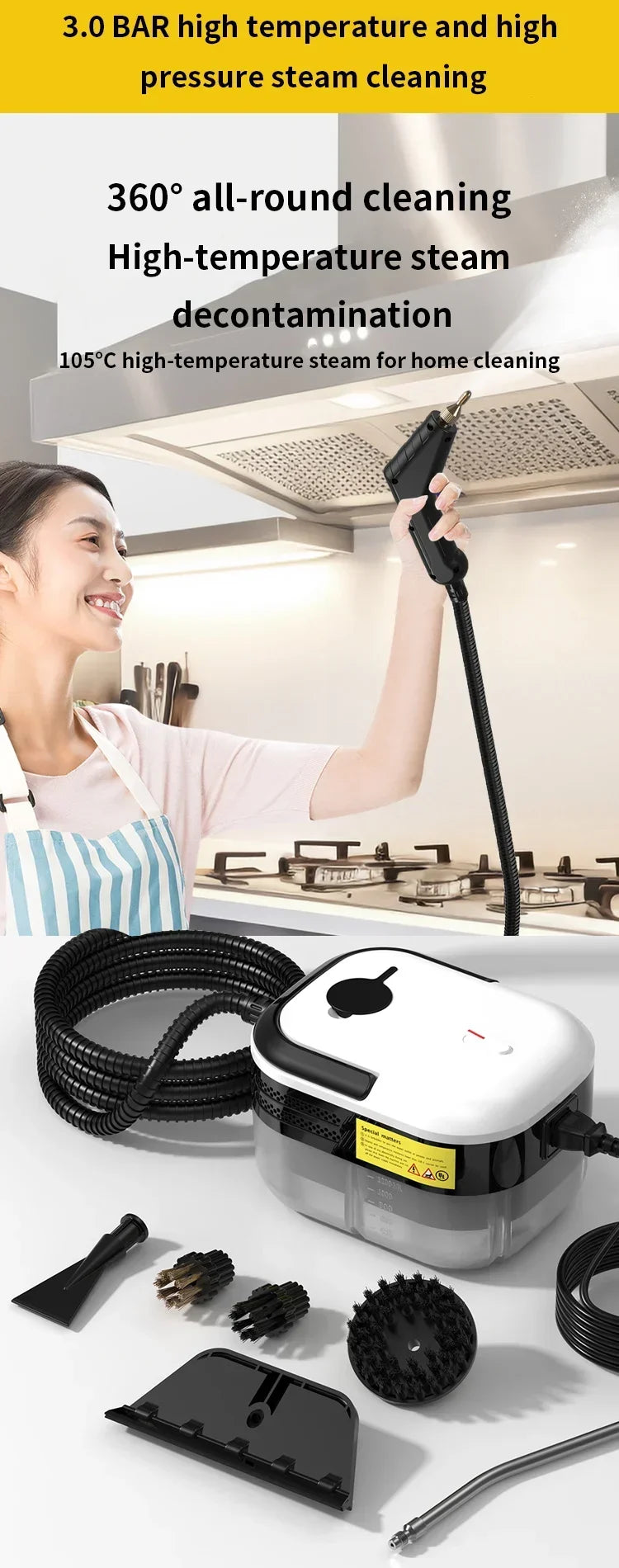 Portable High Temperature Steam Cleaner