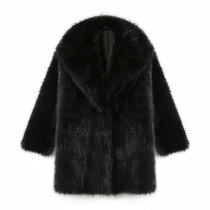 Genevieve Plush Faux Fur Coat