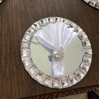 Festive Mirrored Charger Plates