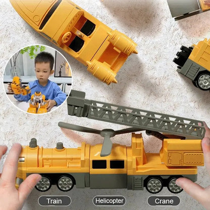 Magnetic Transform Engineering Robot Car Toy