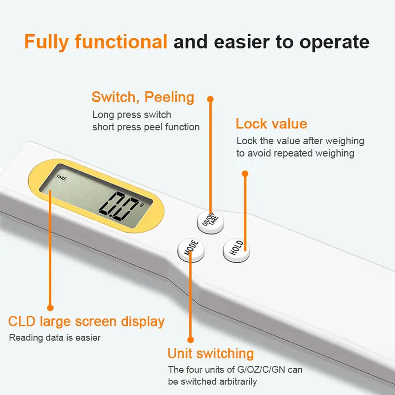 Mini Spoon Digital Kitchen Scale